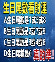 琼中你的生日尾数是几？命运如何？
